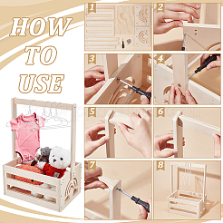 1 мешок полых радужных деревянных ящиков для детского душа&nbsp;ODIS-UN0001-17