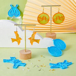 Силиконовые Молды для подвески в виде птицы своими руками (4 шт.&nbsp;DIY-TA0009-91