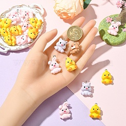 20 шт. подвески из непрозрачной смолы в виде животных&nbsp;CRES-YW0002-51