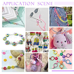 225 шт. 15 цветных кольца из цинкового сплава с открытой конструкцией&nbsp;FIND-H0010-91A