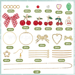 Наборы для самостоятельного изготовления сережек в виде вишни&nbsp;DIY-SC0031-71