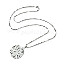 Подвеска из нержавеющей стали ожерелья&nbsp;NJEW-L117-03B-P