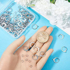 80 шт. фурнитура для сережек из нержавеющей стали 304&nbsp;STAS-SP0001-15