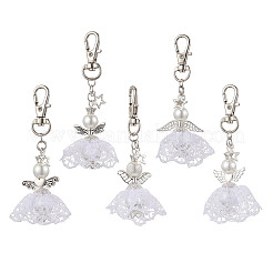 Наборы украшений для свадебного платья из искусственного жемчуга и полиэстера&nbsp;HJEW-MZ00256