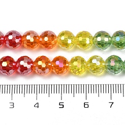 Стеклянные бусины с гальваническим покрытием &nbsp;EGLA-D300-06-8mm