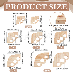 8 шт. 6 стиля сосновый инструмент для измерения углового радиуса&nbsp;TOOL-BC0003-32