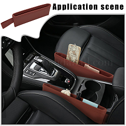 Искусственная кожа с пластиковым контейнером для хранения в зазоре между сиденьями автомобиля&nbsp;CON-WH0095-167D