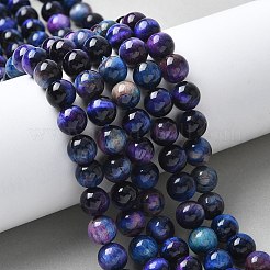 Природных тигровый глаз бисер нитей&nbsp;G-F561-6mm-B05-01