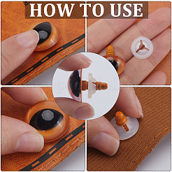 80 набор из 10 пластиковых кукольных глаз&nbsp;DIY-GF0008-63