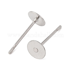 Фурнитура для сережек-гвоздиков из нержавеющей стали марки 304&nbsp;X-STAS-S028-24