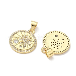 Латунные микро проложить кубического циркония подвески&nbsp;KK-P345-73G
