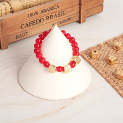 9шт 9 стиля латунные микро проложить кубический цирконий европейские бусины&nbsp;ZIRC-PJ0001-05