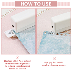 Мини пластиковый дырокол на 6 отверстие&nbsp;AJEW-WH0083-63A