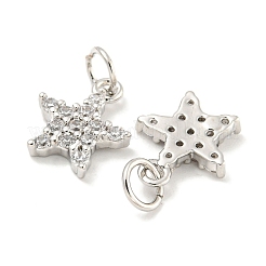 Покрытие стойки латунь микропаве прозрачные подвески из кубического циркония&nbsp;KK-B093-12B-P