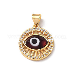 Подвески лэмпворк от сглаза с прозрачным фианитом&nbsp;ZIRC-L102-11G