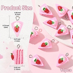 Подвески из непрозрачной смолы 10 шт.&nbsp;RESI-YW0004-49