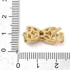 Латунные застежки из прозрачного кубического циркония с микропаве&nbsp;KK-K385-095G