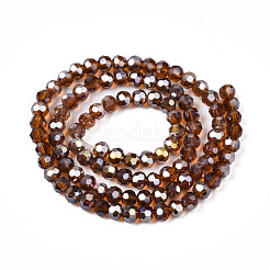 Стеклянные бусины с гальваническим покрытием &nbsp;EGLA-R016-4m-4