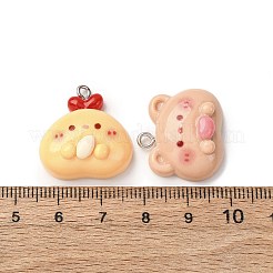 Подвески из непрозрачной смолы с животными&nbsp;RESI-Z043-05P