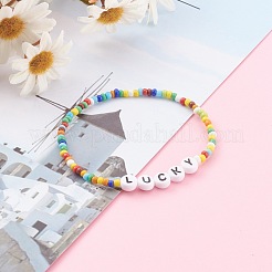 Стеклянный бисер стрейч браслеты&nbsp;BJEW-JB06120-03