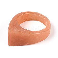 Кольца из натурального красного авантюрина&nbsp;G-T143-27