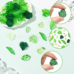 300шт 10 стиля прозрачные акриловые подвески&nbsp;OACR-SC0002-48