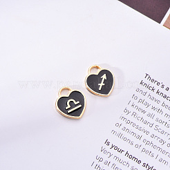 Подвески из эмалевого сплава с покрытием из легкого золота&nbsp;ENAM-R055-05B