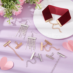 24 шт. 2-х цветные железные концы ленты&nbsp;IFIN-GA0001-71