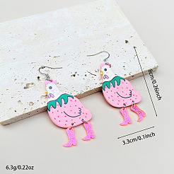 Пасхальные акриловые серьги-подвески&nbsp;FS-WG6C750-01