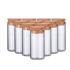 Пустые бутылки с небольшим стеклянным пробком&nbsp;LS-AJEW-WH0035-03-3x6cm