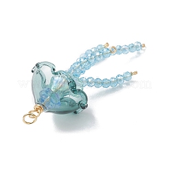 Стекло с большими акриловыми подвесками&nbsp;PALLOY-JF04982-02