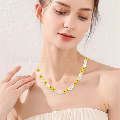 150шт 2 вида цветов ручной работы из стеклянных бусин Миллефиори&nbsp;LAMP-CA0001-14