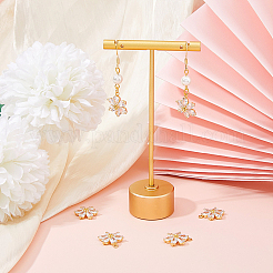 6 шт. Латунные подвески с микропаве&nbsp;ZIRC-HS0001-07