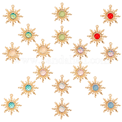 18шт 9 стильные стеклянные подвески&nbsp;PALLOY-PH0002-11