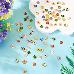 160 шт. 8-цветные эмалевые колпачки для бусин&nbsp;FIND-TA0008-39