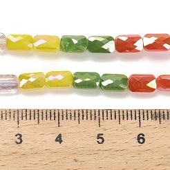 Стеклянные бусины с гальваническим покрытием &nbsp;EGLA-P068-01A-12