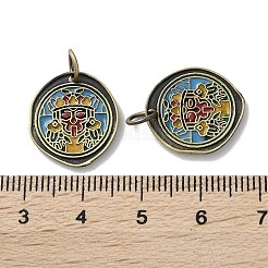 Латунь эмаль подвески&nbsp;KK-M284-13AB