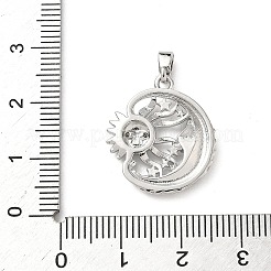 Латунные микро проложить кубического циркония подвески&nbsp;KK-P334-07P