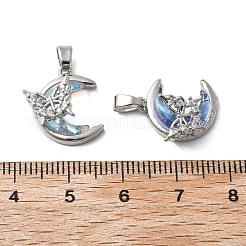 Кубический цирконий из латуни со стеклянными подвесками&nbsp;KK-Z103-13P