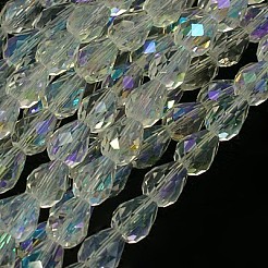 Гальванические стеклянные бусины&nbsp;X-EGLA-E010-5x7mm-AB01