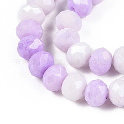 Нити из окрашенных стеклянных бусин с эффектом омбре&nbsp;GLAA-C023-02-B07