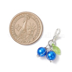 Подвесные украшения из искусственного жемчуга и акрила из АБС-пластика&nbsp;HJEW-JM03887-01