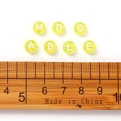 Прозрачные желтые акриловые бусины&nbsp;TACR-YW0001-08M