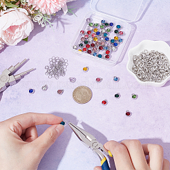 Наборы для самостоятельного изготовления подвески из камня-талисмана&nbsp;DIY-UN0007-61