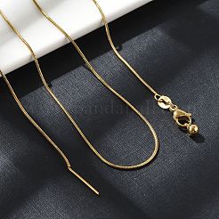 Ожерелье из нержавеющей стали 304 в виде змеиной цепи для женщин&nbsp;NJEW-G104-01G