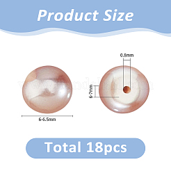 9 пара бусин из натурального пресноводного жемчуга&nbsp;PEAR-HS0001-15