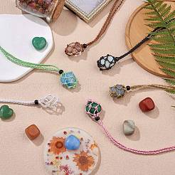 Плетеные шнуры из вощеной хлопчатобумажной нити макраме мешочек изготовление ожерелья&nbsp;AJEW-SW00022-05