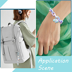 400 шт. 10 цвета акриловые соединительные кольца&nbsp;MACR-SP0001-42