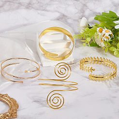 4 шт. 4 стиля манжеты на верхнюю часть руки&nbsp;AJEW-GF0010-91