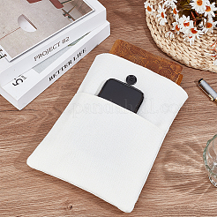 Чехол для книги из хлопка и льна с пуговицей и передним карманом&nbsp;ABAG-WH20005-14B-01